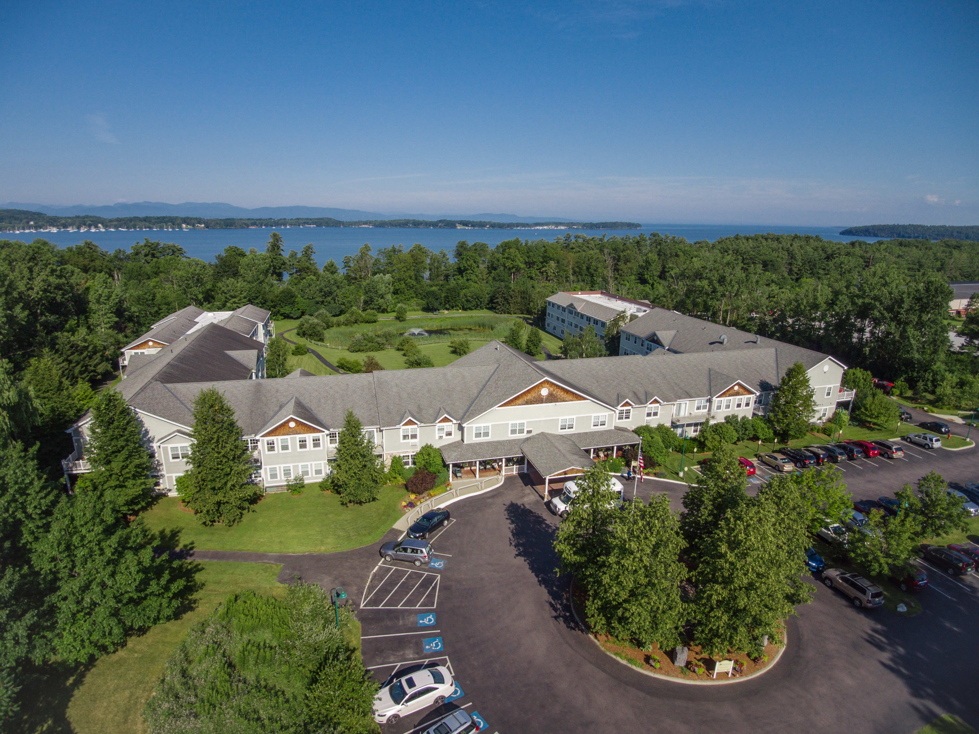 The Residence at Shelburne Bay aerial view of community