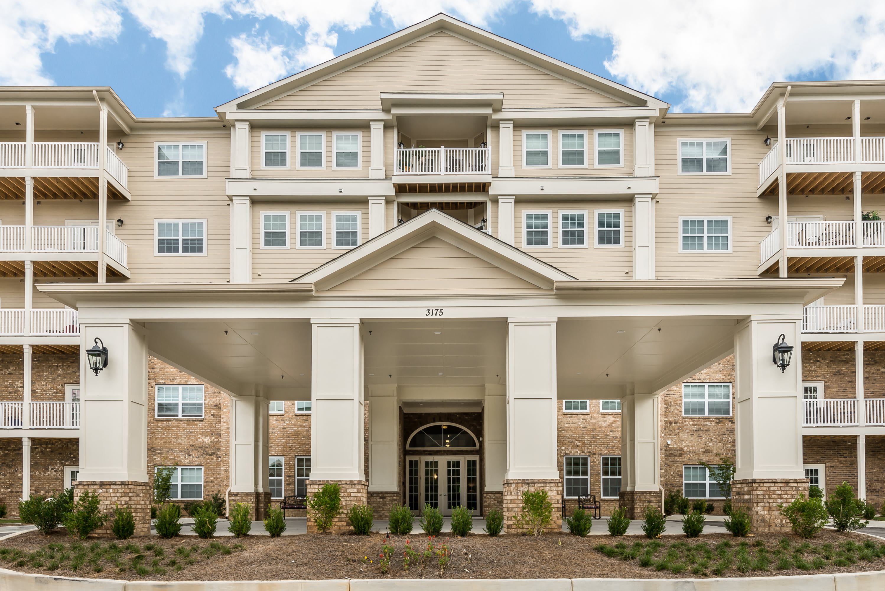 The Mansions at Sandy Springs Senior Independent Living community exterior