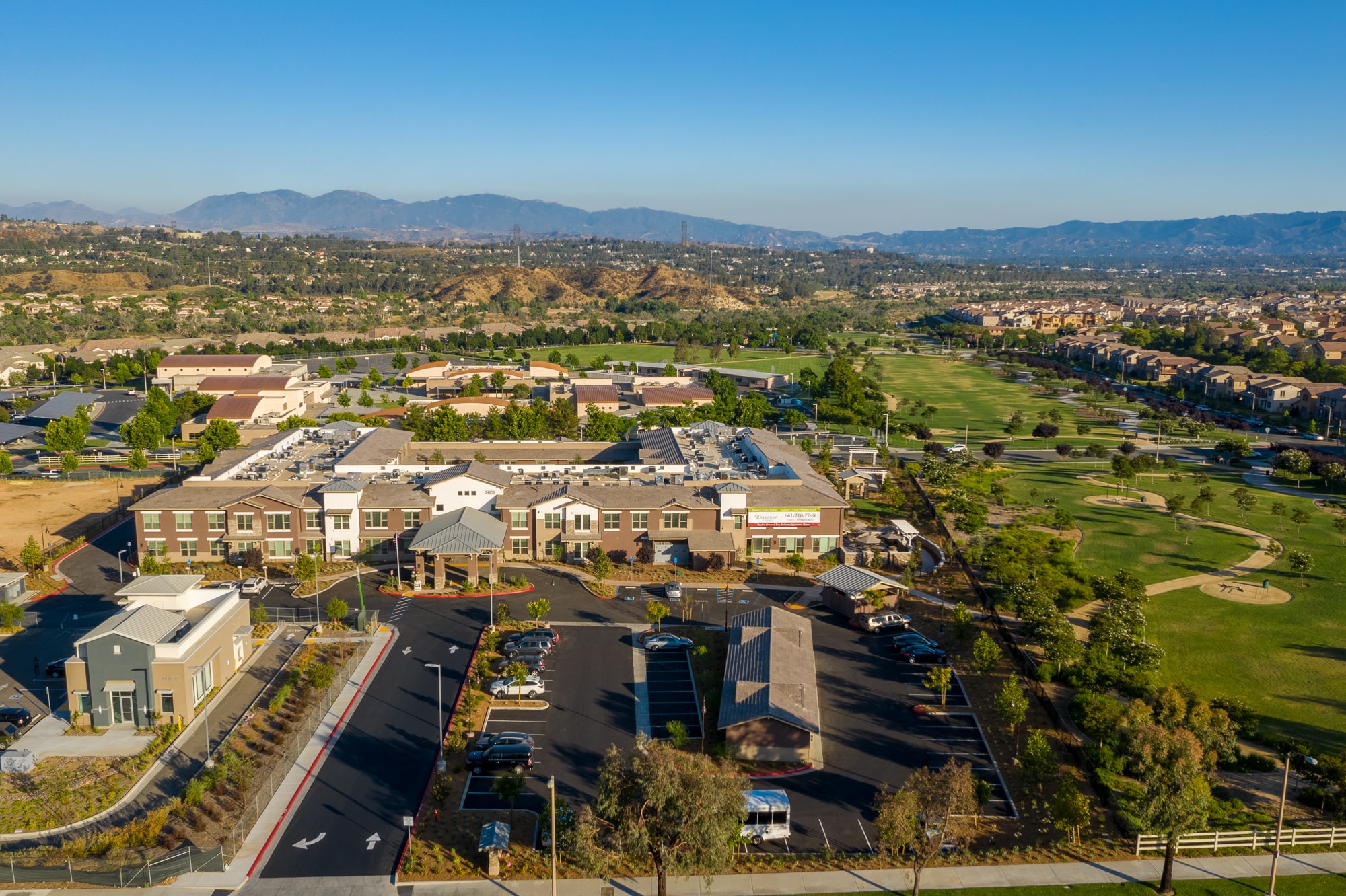 Oakmont of Valencia aerial view of community