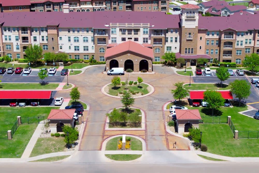 The Isle at Raider Ranch aerial view of community