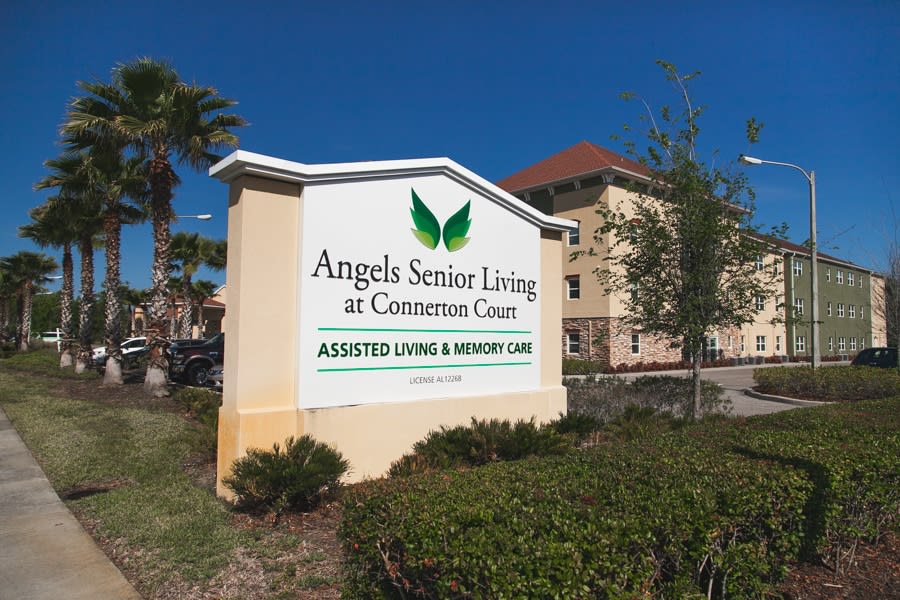 Angels Senior Living at Connerton Court outdoor common area