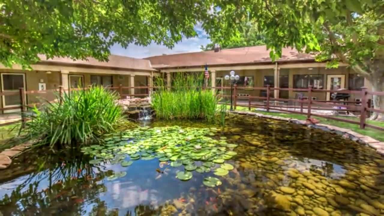 Austin House Assisted Living pond