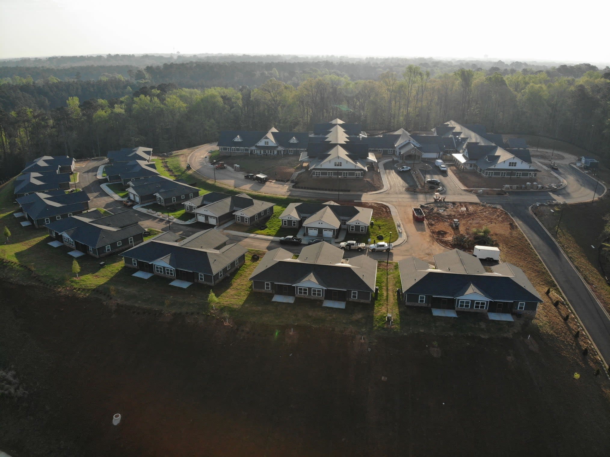 LaGrange Heritage Senior Living aerial view of community