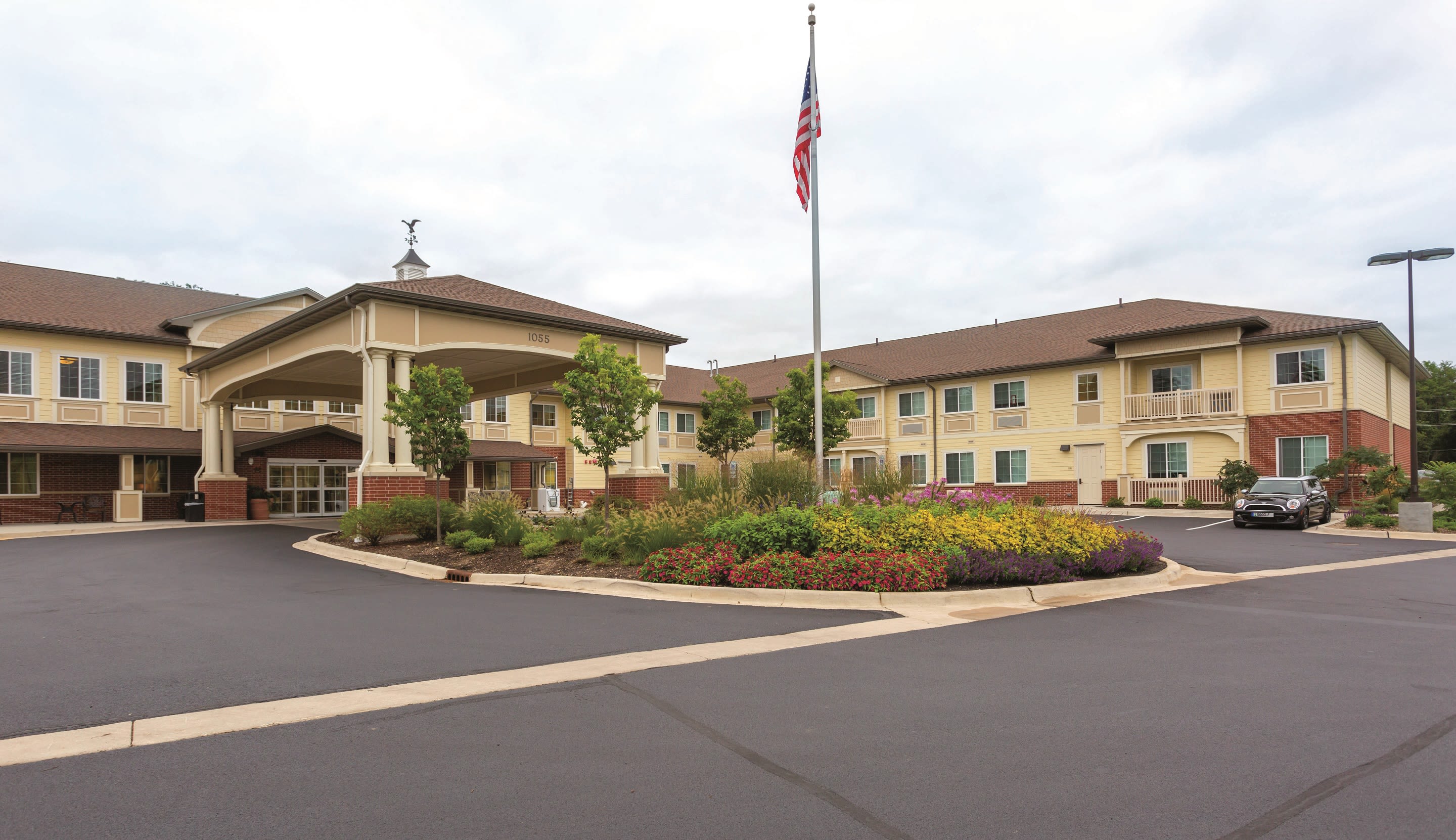 Three Oaks Assisted Living and Memory Care community exterior