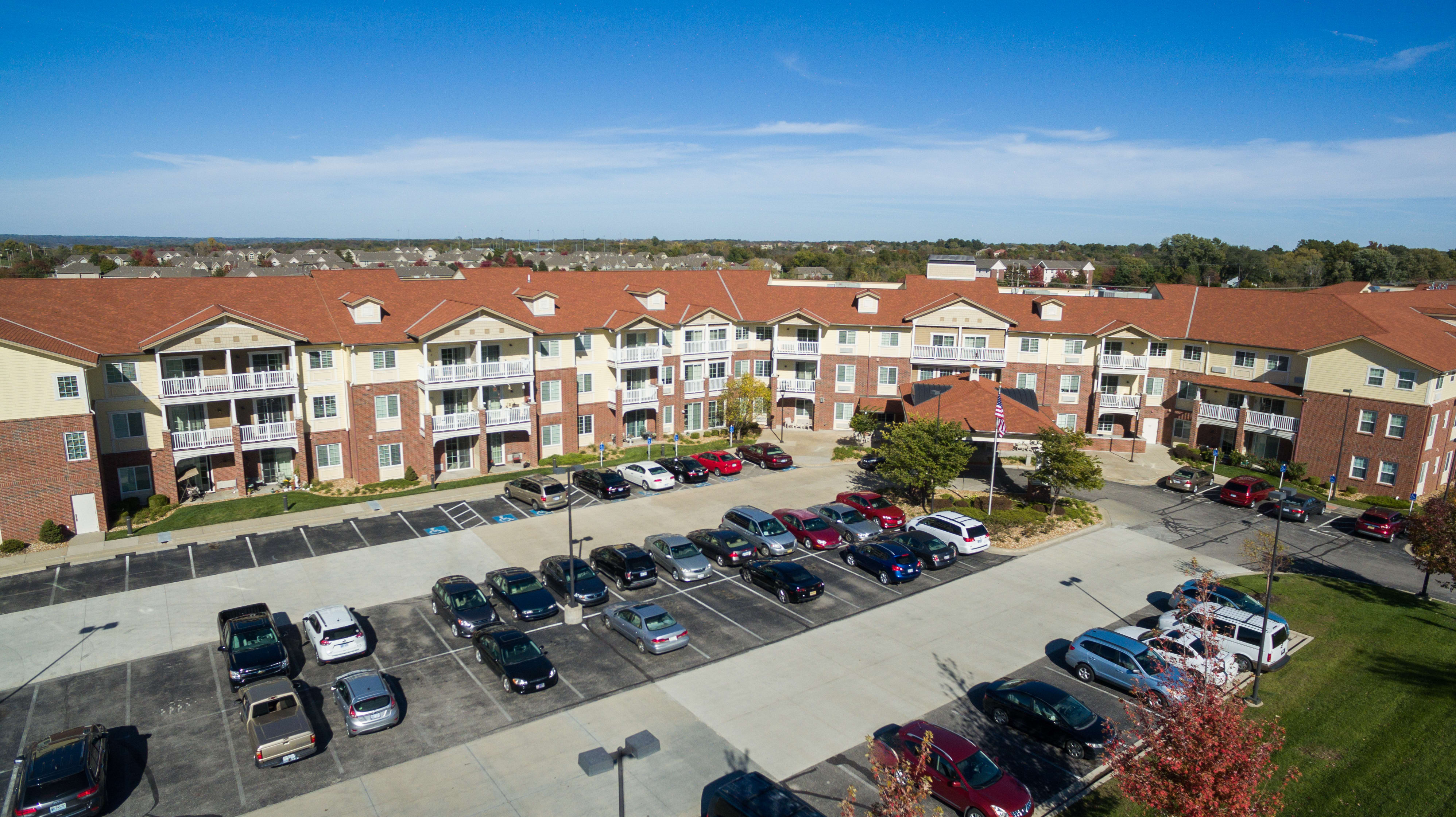 Shawnee Hills Senior Living aerial view of community