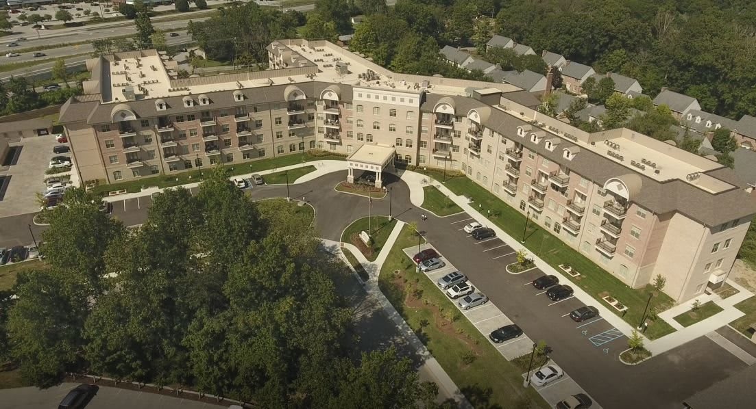 Woodland Terrace of Carmel aerial view of community
