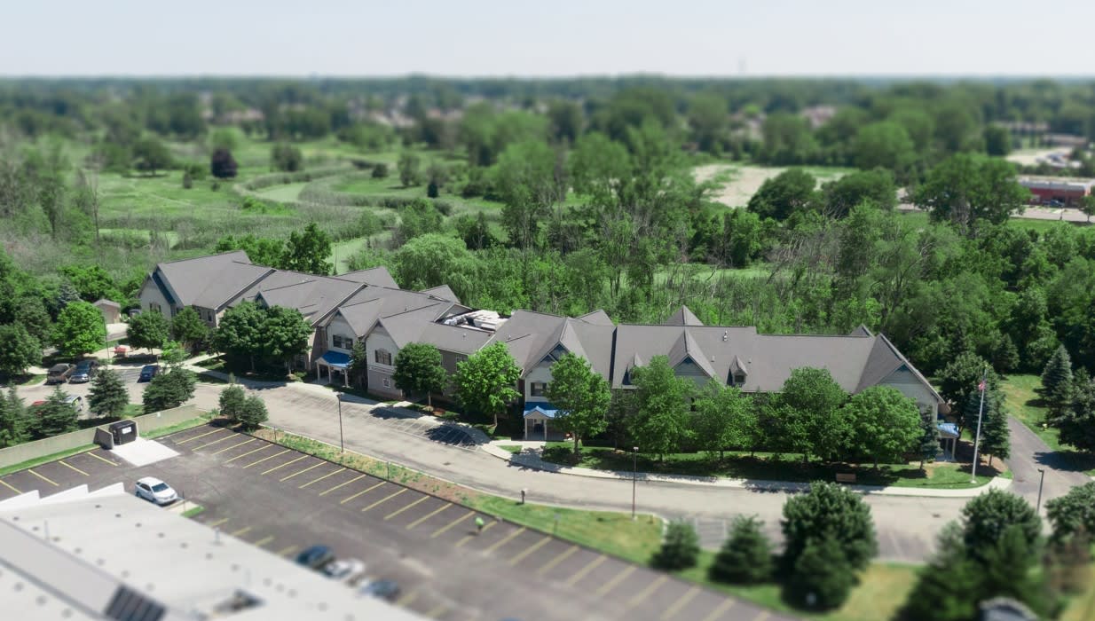 Commonwealth Senior Living at New Baltimore aerial view of community 