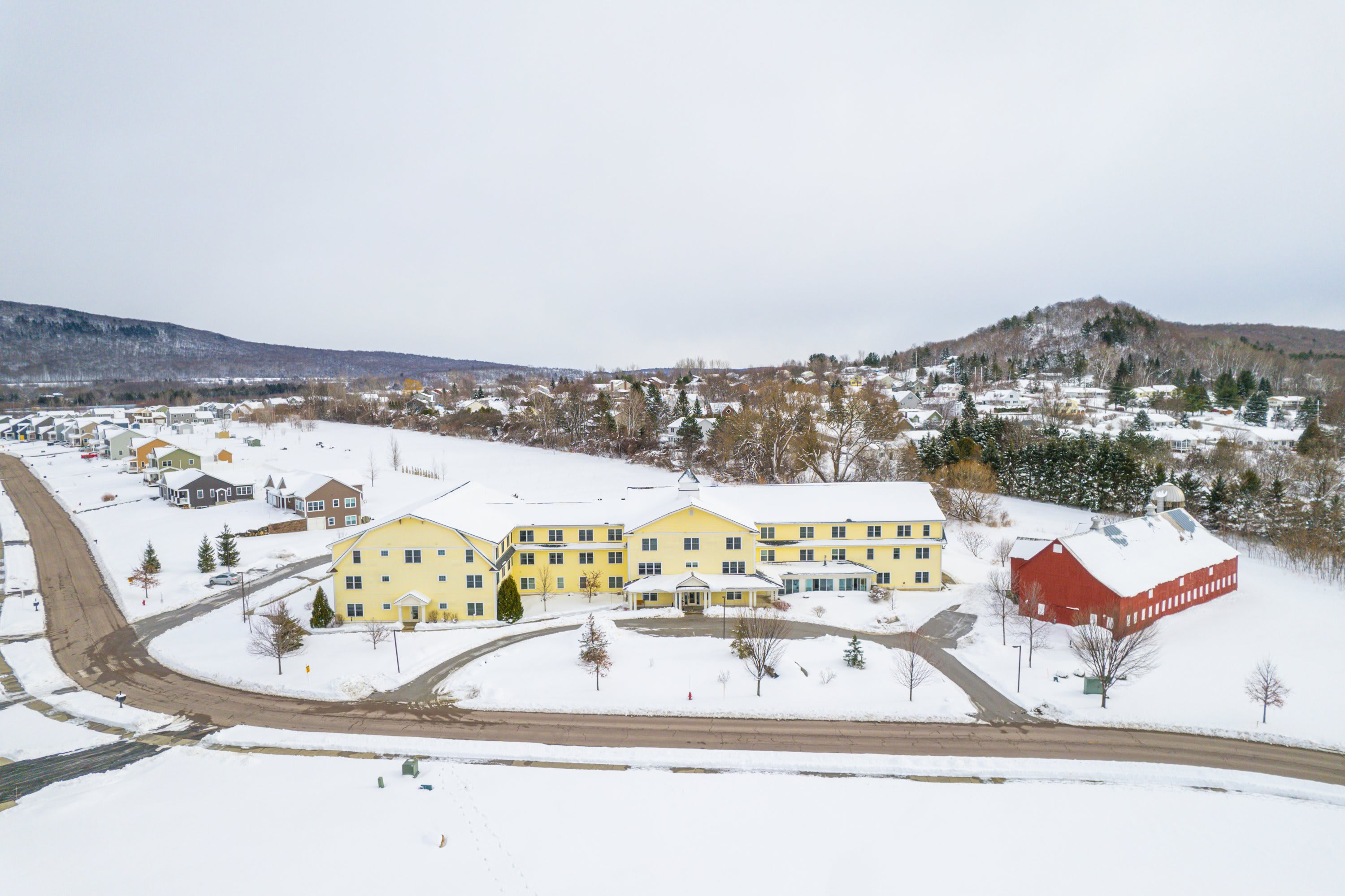 Homestead Senior Living aerial view of community