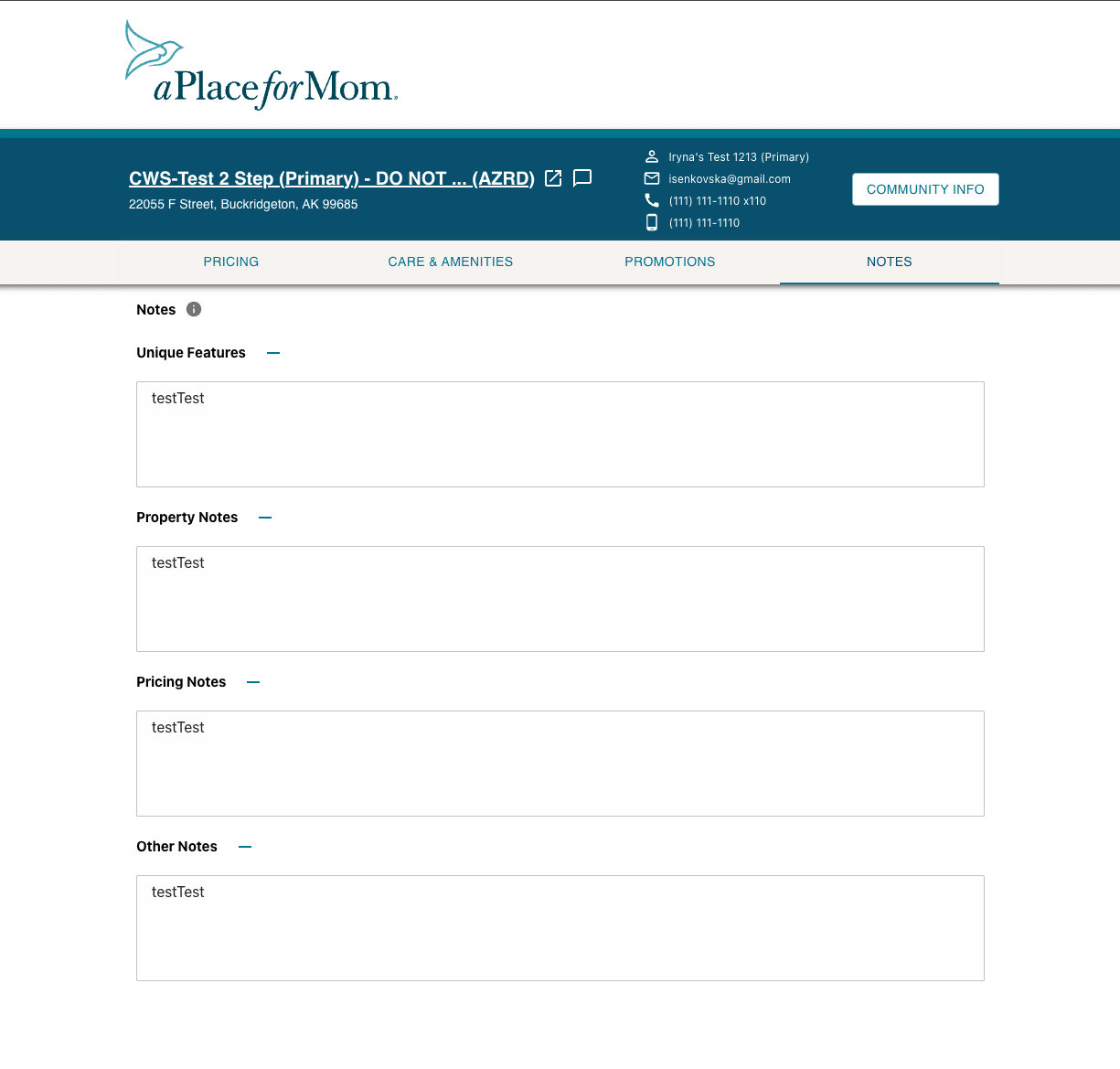 CWS-Test 2 Step (Primary) - DO NOT CHANGE/REFER633