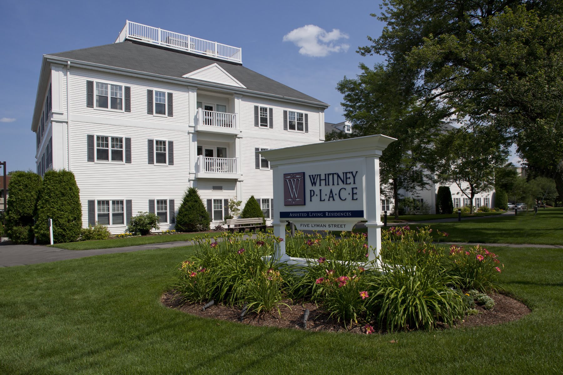 Whitney Place at Westborough outdoor common area