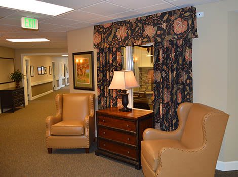Walnut Creek Alzheimer's Special Care Center Hallway Seating Area