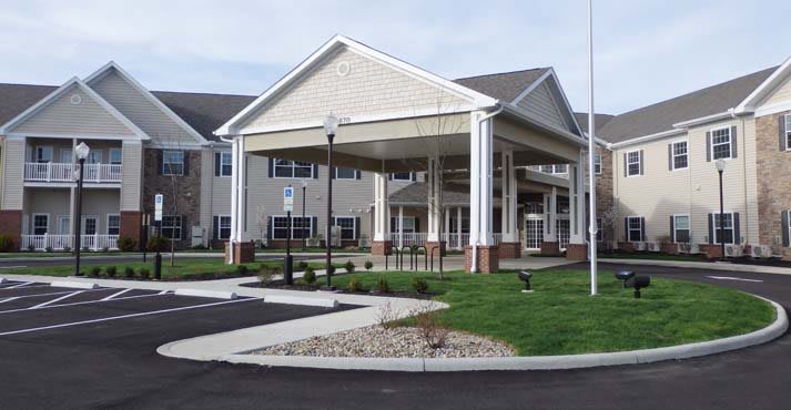 Danbury Columbus outdoor common area