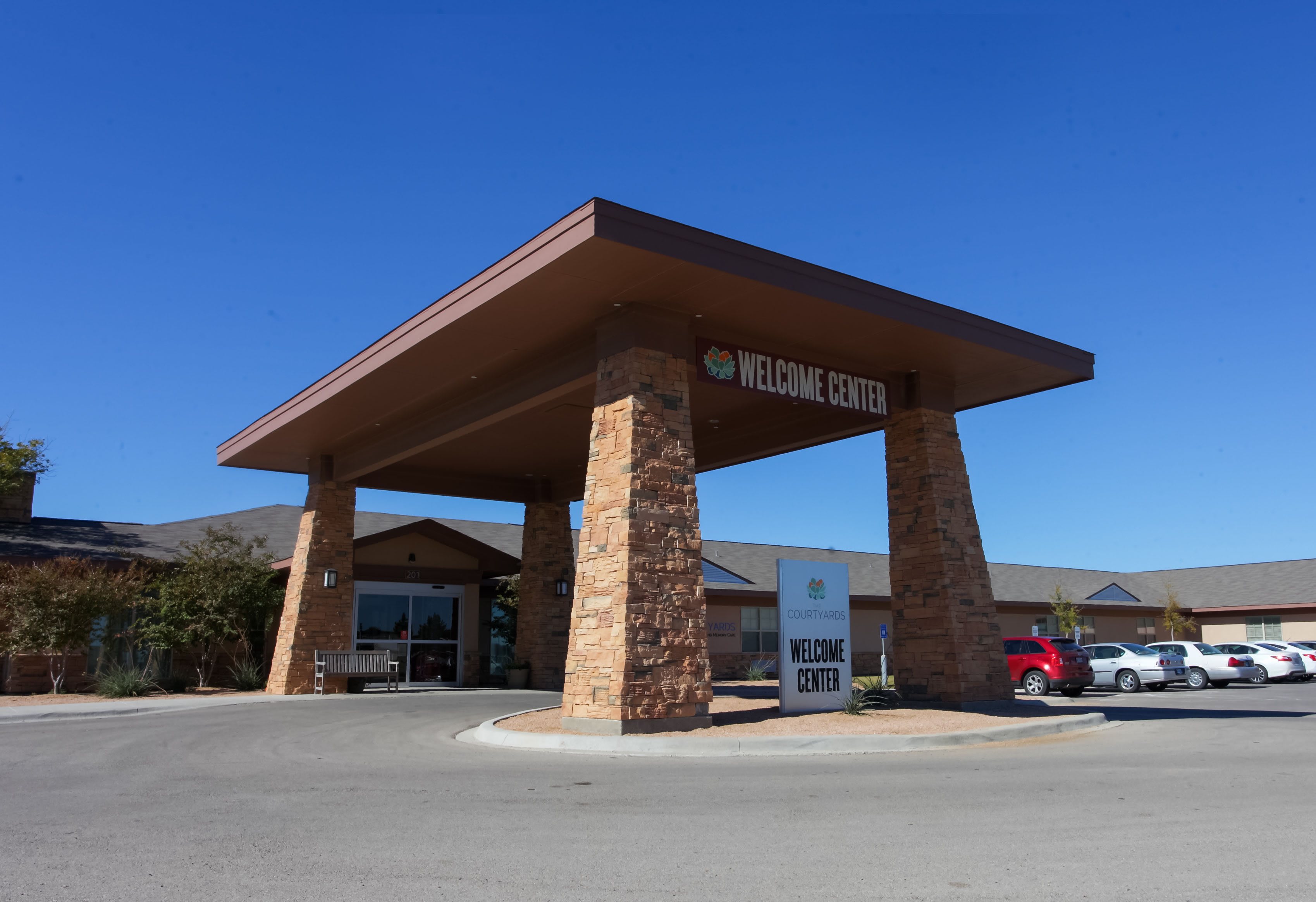 The Courtyards Assisted Living and Memory Care community exterior