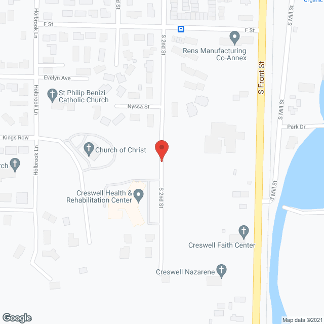 Creswell Health and Rehabilitation Center in google map