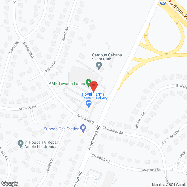 HomeWell Care Services of Towson, MD in google map