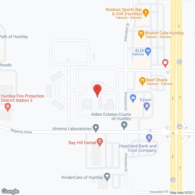 Huntley Horizon Independent Living in google map