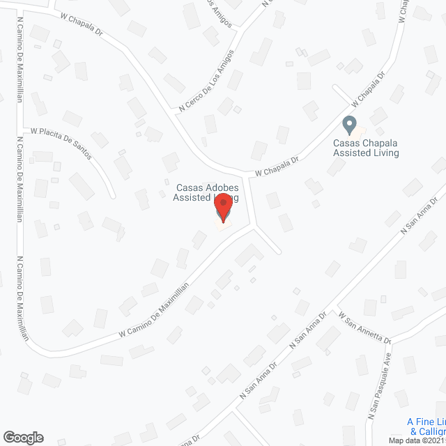 Casas Adobes Assisted Living in google map