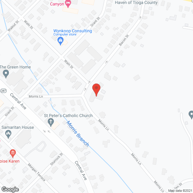 Wellsboro Shared Homes in google map