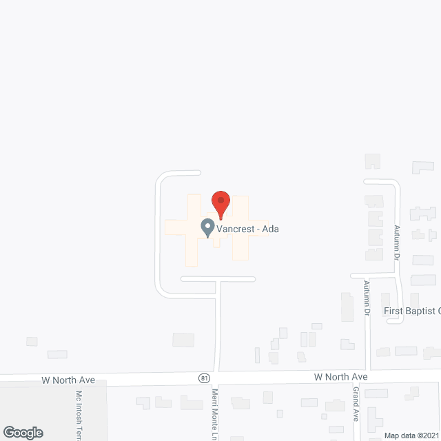 Vancrest Of Ada Assisted Living in google map