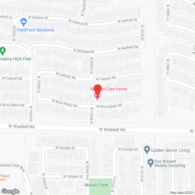 Radiant Care Home in google map