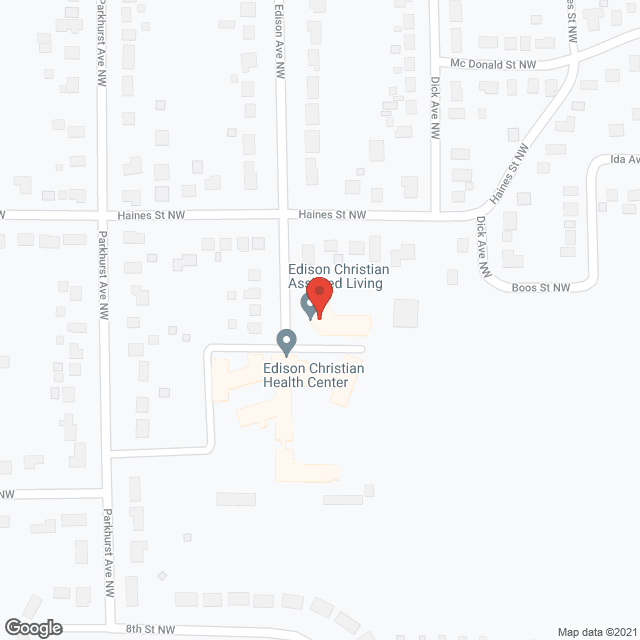 Edison Christian Assisted Living in google map