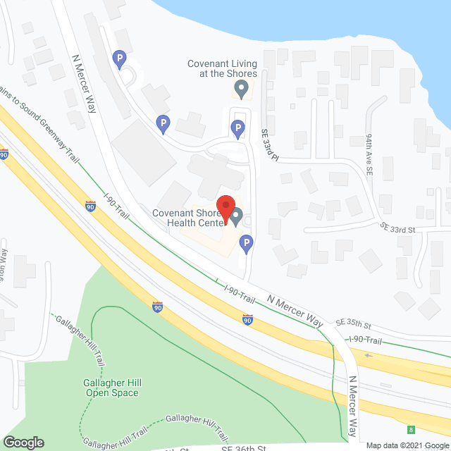 Covenant Living at the Shores in google map