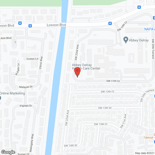Abbey Delray Health Center in google map