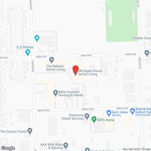 Michigan House in google map