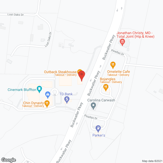 Watercrest Bluffton in google map