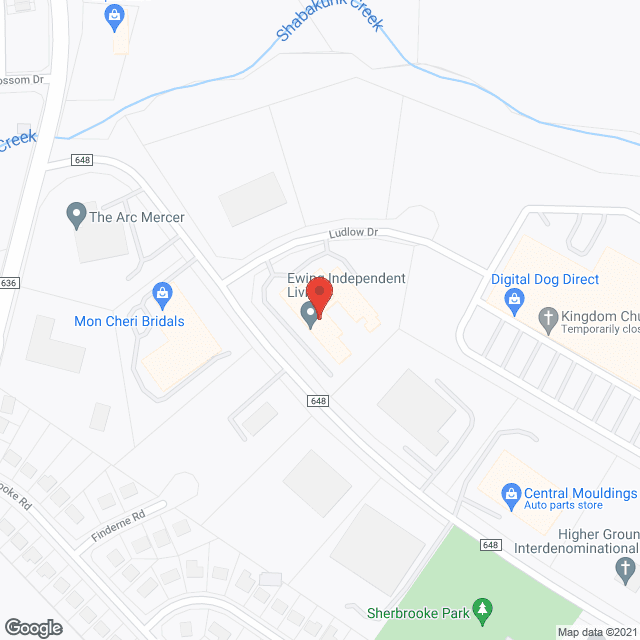 Ewing Assisted Living in google map