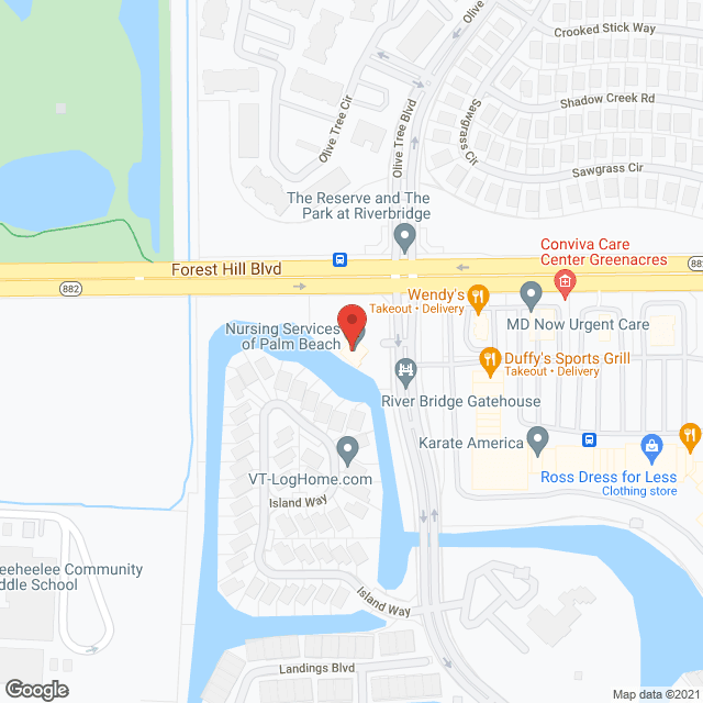 Nursing Services of Palm Beach - West Palm Beach, FL in google map