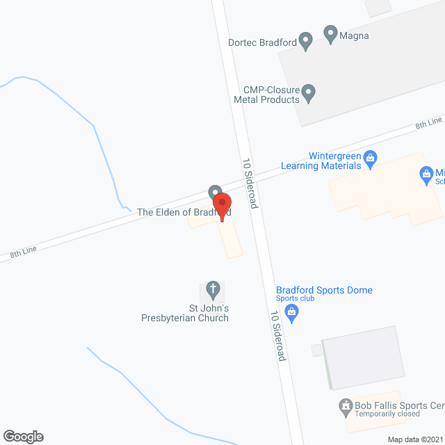 The Elden of Bradford in google map