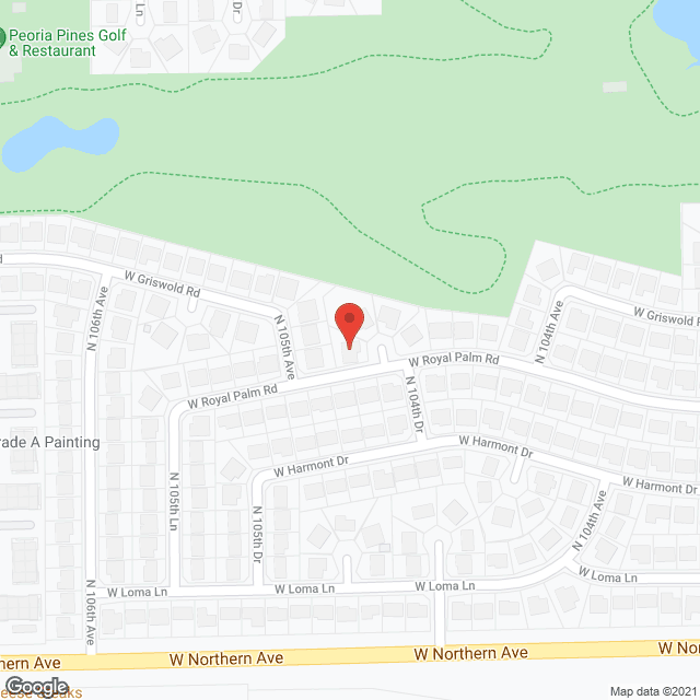 Peoria Vista Assisted Living Home in google map
