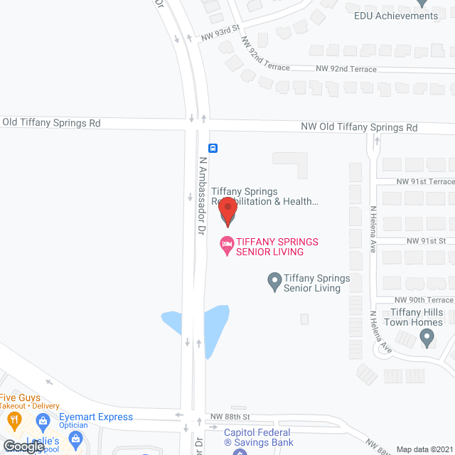 Tiffany Springs Senior Community in google map
