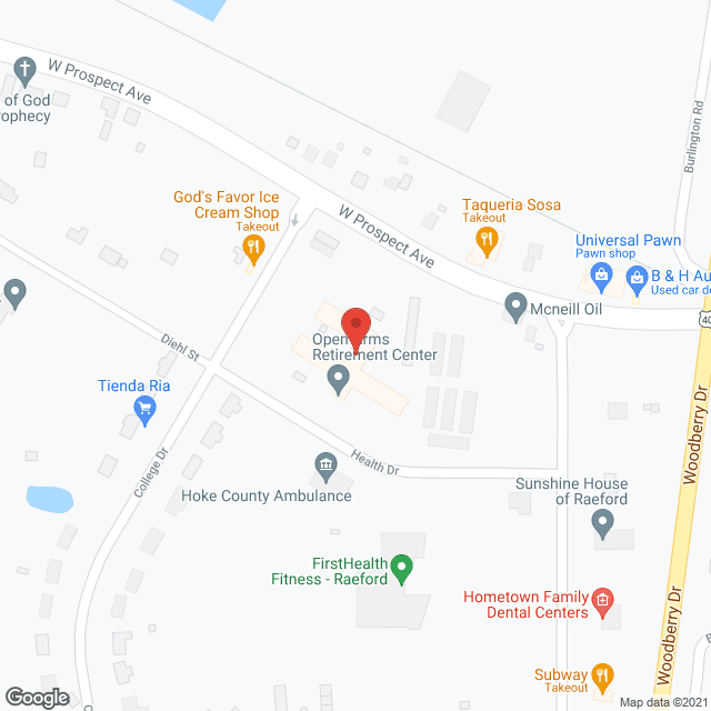 Integrity Open Arms in google map