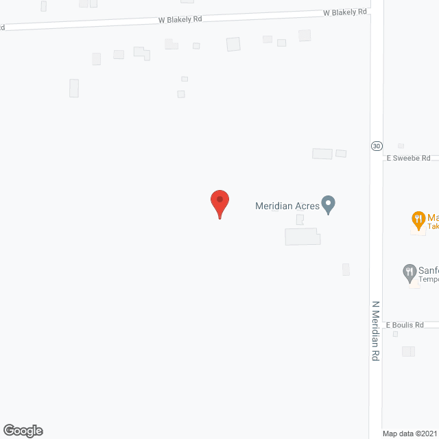 Meridian Acres in google map