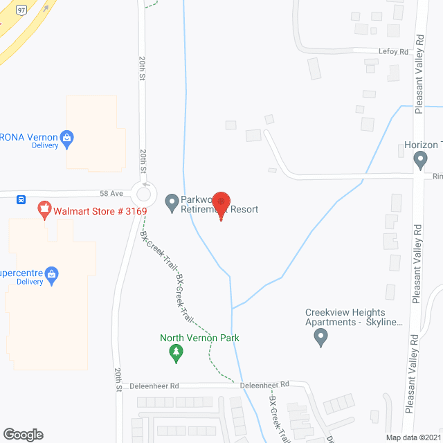 Parkwood Retirement Resort in google map