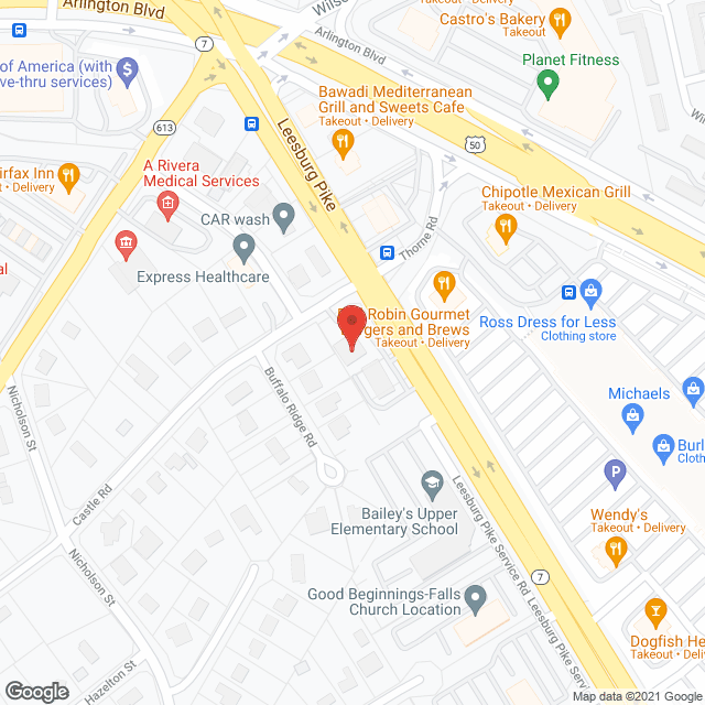 Thrive Home Health Care Agency in google map
