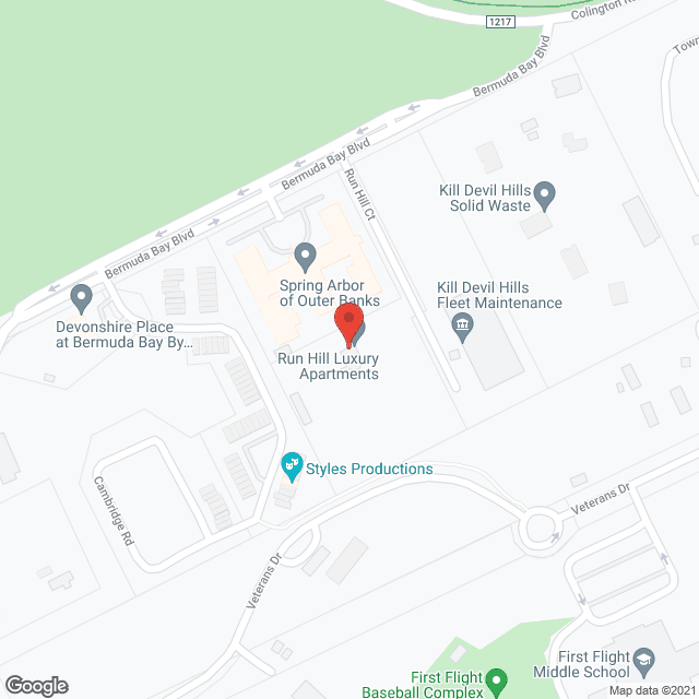 Run Hill Apartments in google map