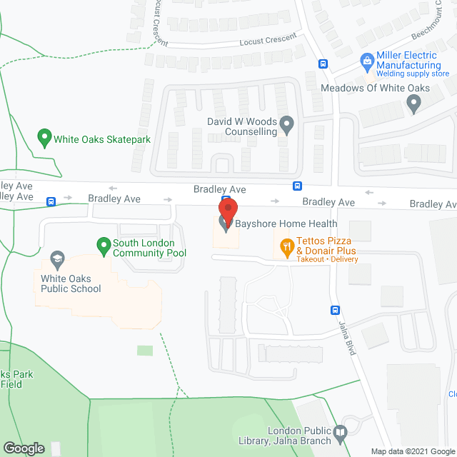 Bayshore Home Health London in google map