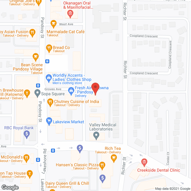 Bayshore Home Health Kelowna in google map