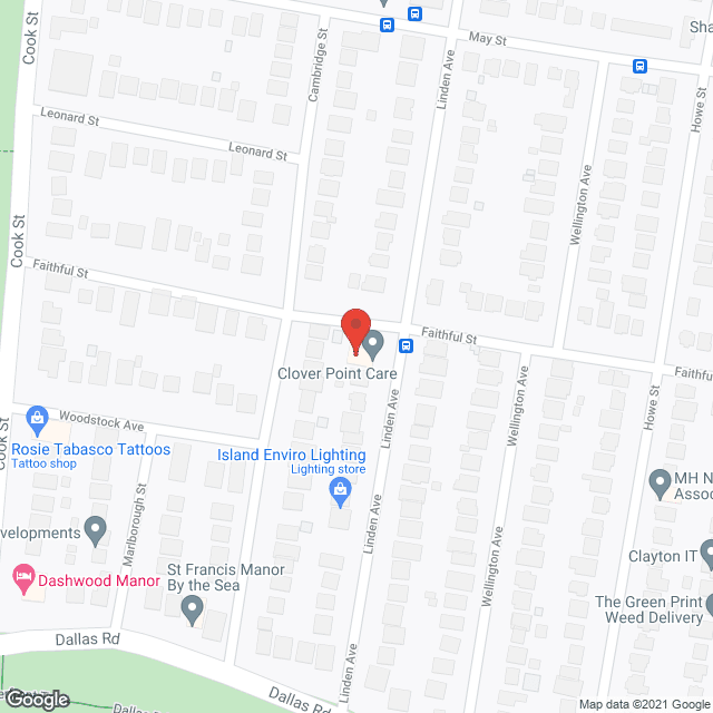 Clover Point Care in google map