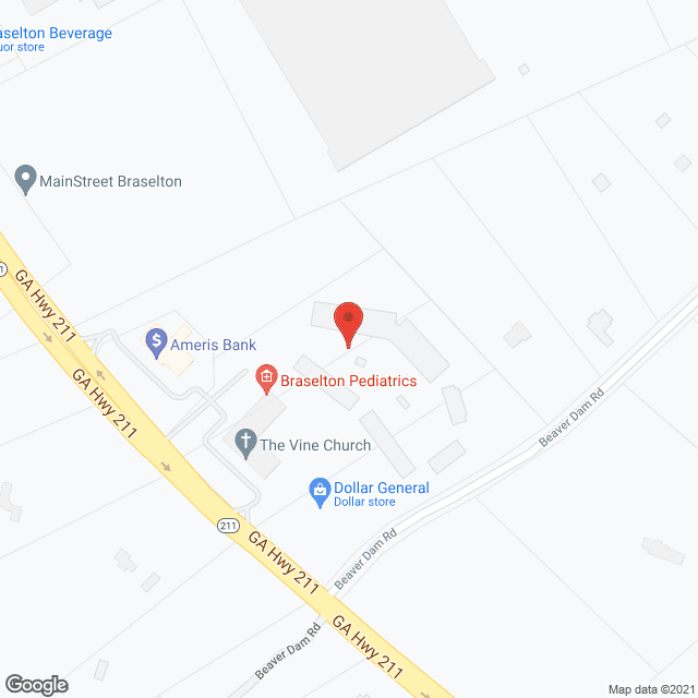 MainStreet Braselton in google map