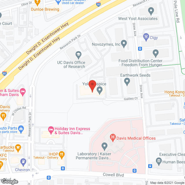 Yolo Hospice in google map