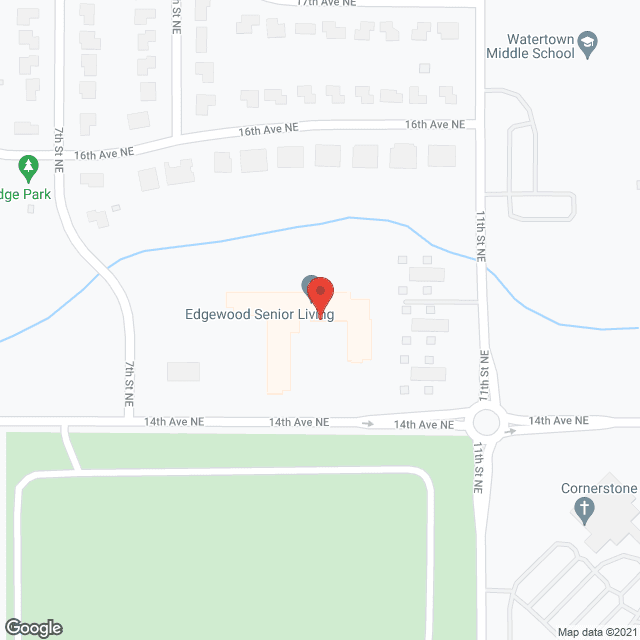 Edgewood Senior Living in Watertown in google map