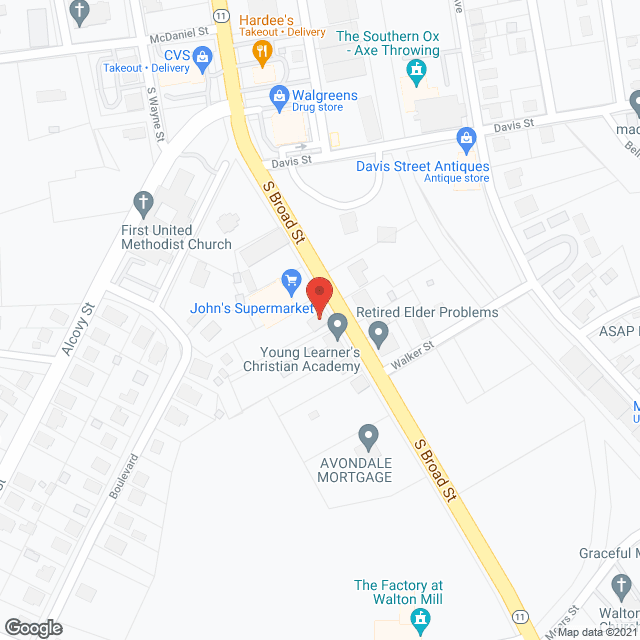 Petal's Personal Care in google map