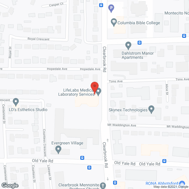 Garden Park Tower (100% life lease) in google map