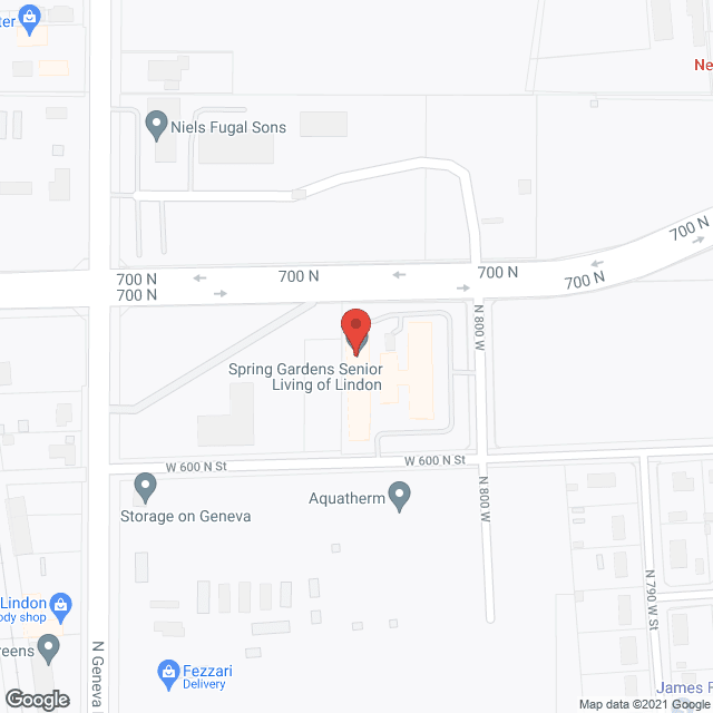 Spring Gardens Senior Living Lindon in google map