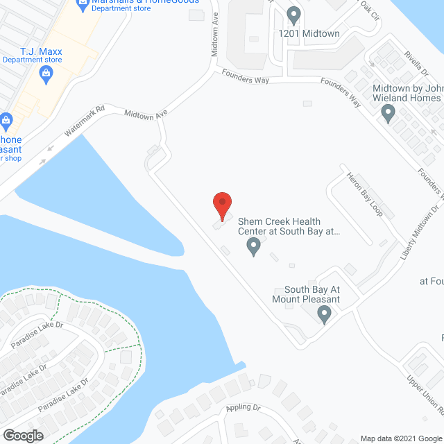 Shem Creek Health Center at South Bay in google map