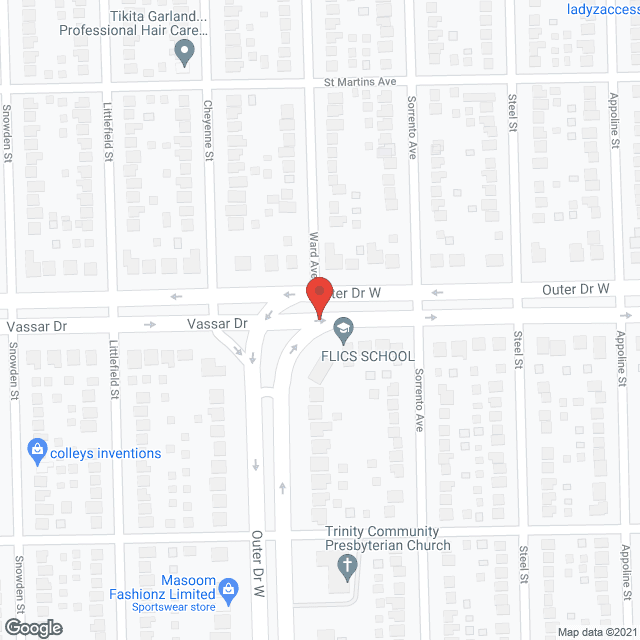 Evangelical Manor in google map